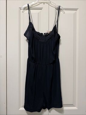 Rebecca Taylor Black Spaghetti Strap Romper